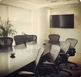 Private Furnished Office With Large Windows